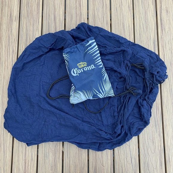 Corona Beer Hammock w Storage Bag Packable Limited Edition Promotional Item Blue - Picture 2 of 3